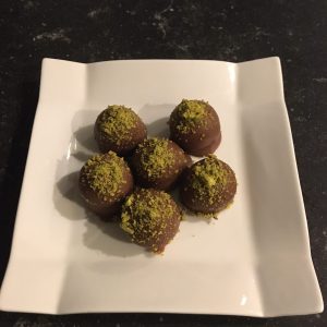 Pistache truffels 18 stuks