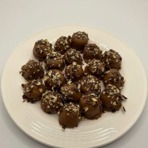 Speculaas-slagroomtruffels melk chocolade 18 stuks
