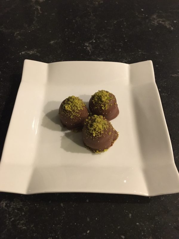 Pistache truffels 12 stuks
