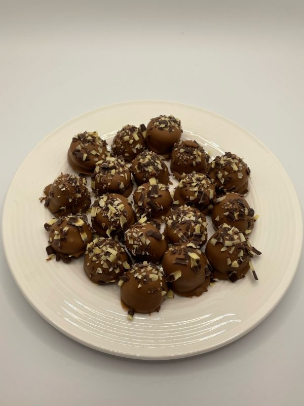 Speculaas-slagroomtruffels melk chocolade 18 stuks